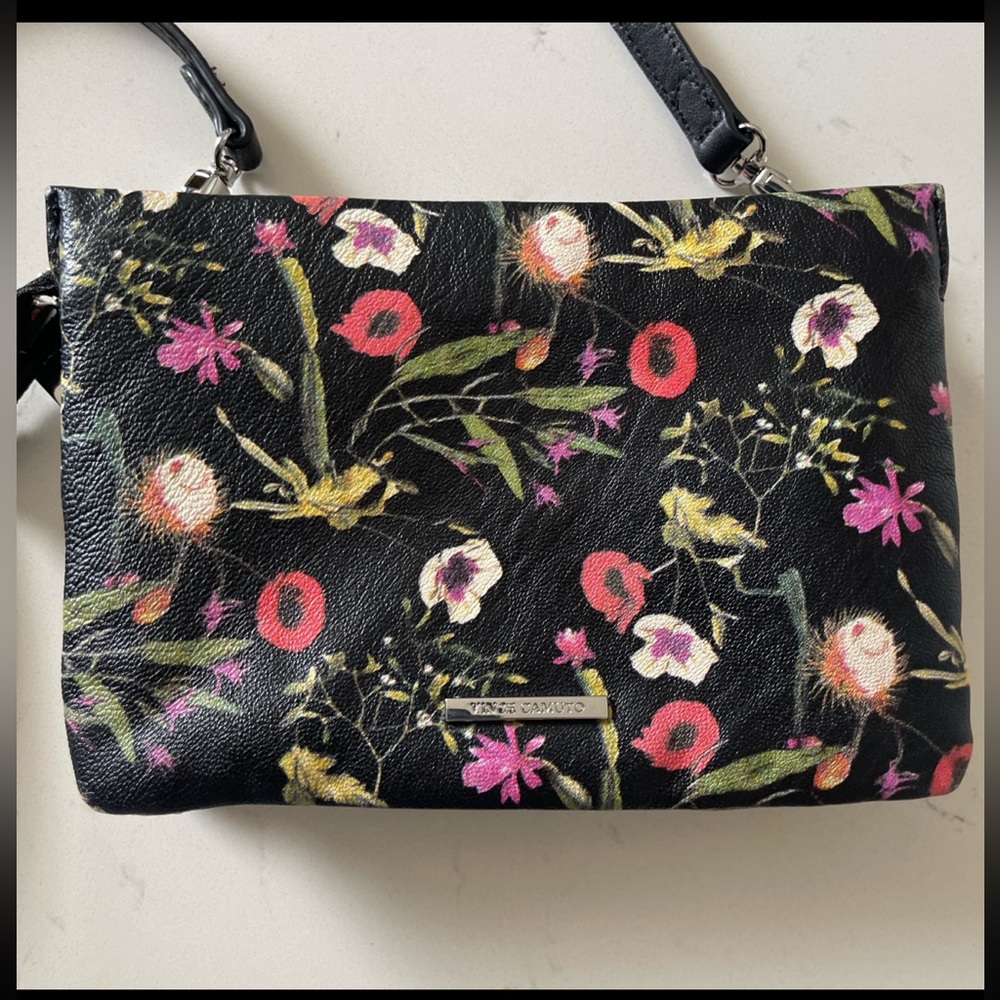 Floral Black Crossbody Bag